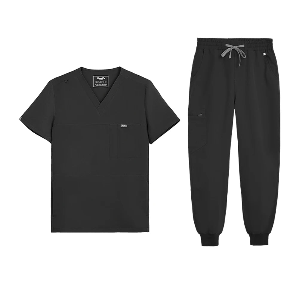 Men's Antibacterial Surgical Scrubs Set — Soft Breathable 2-Piece Medical Uniform