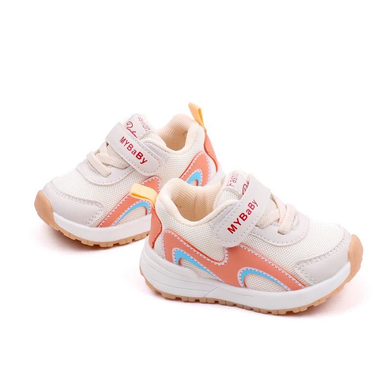 Breathable Soft-Step Toddler Sneakers – Lightweight Anti-Slip Shoes for Boys & Girls (1–3 Years, Spring/Autumn Wear)