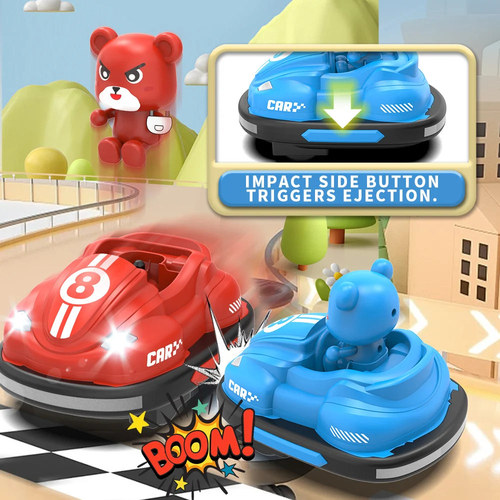 Bumper Battle RC Car with LED – 2.4G Remote Control Racing Car with Music