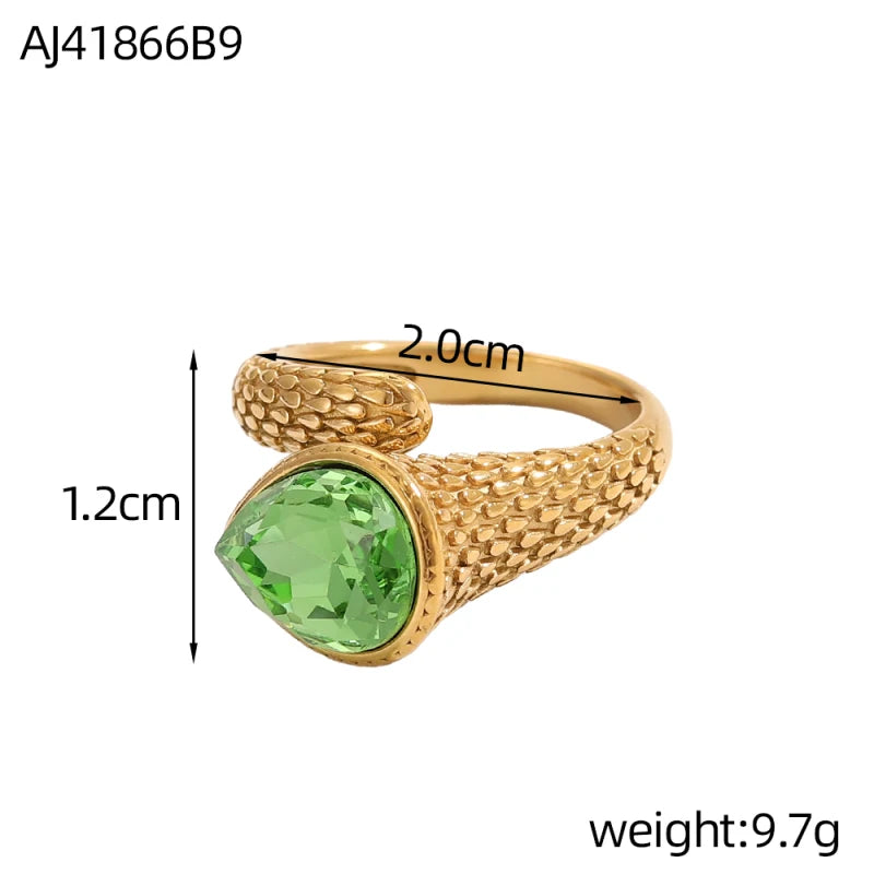 14K Gold-Plated Adjustable Ring