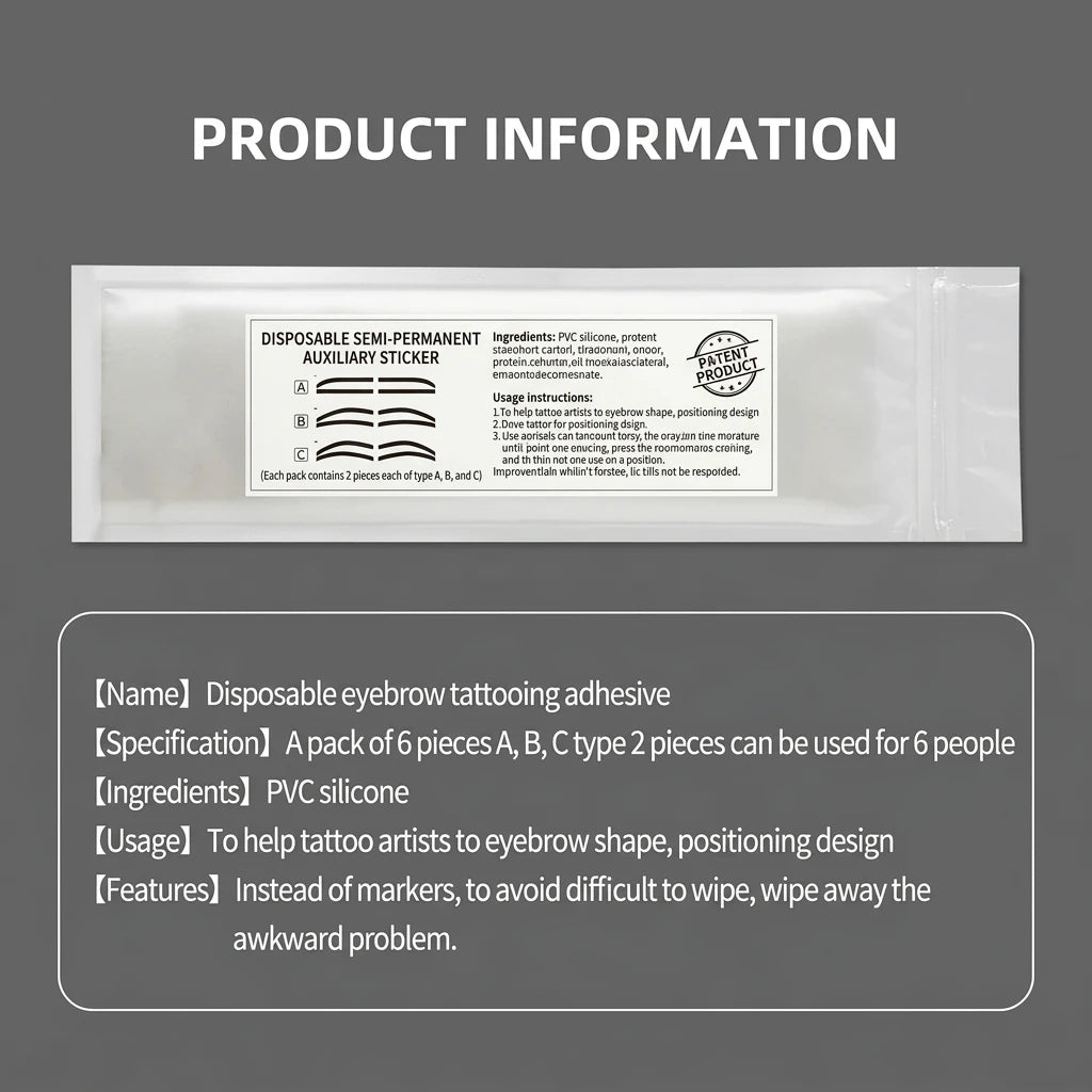 20/50pcs Disposable Eyebrow Design Stencil Airbrush Auxiliary Sticker for Eyebrow Tint Elegant Brows Shaping