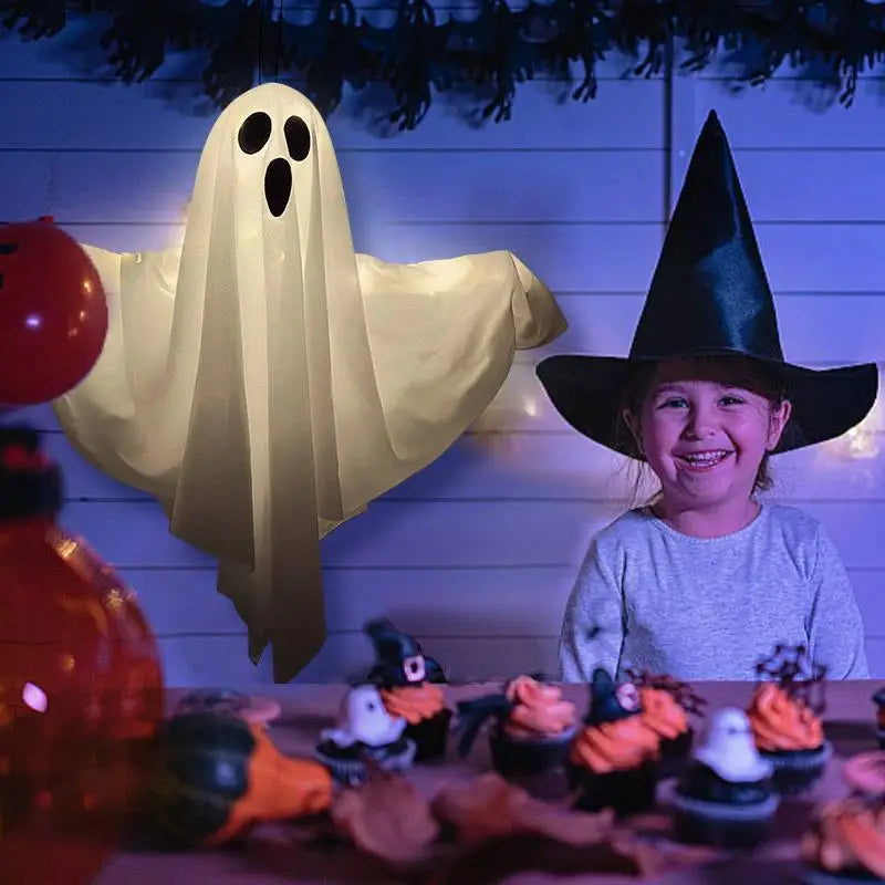 Halloween LED Light-Up Hanging Ghost Party Decoration