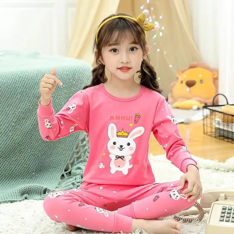 Kids Pajamas Set, 100% Cotton Soft Long Sleeve Sleepwear for Toddlers & Children Ages 2–13, Astronaut Print