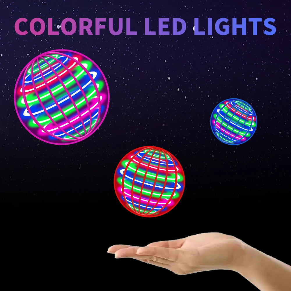Flying LED Hover Ball – Hand-Controlled Spinning UFO Toy