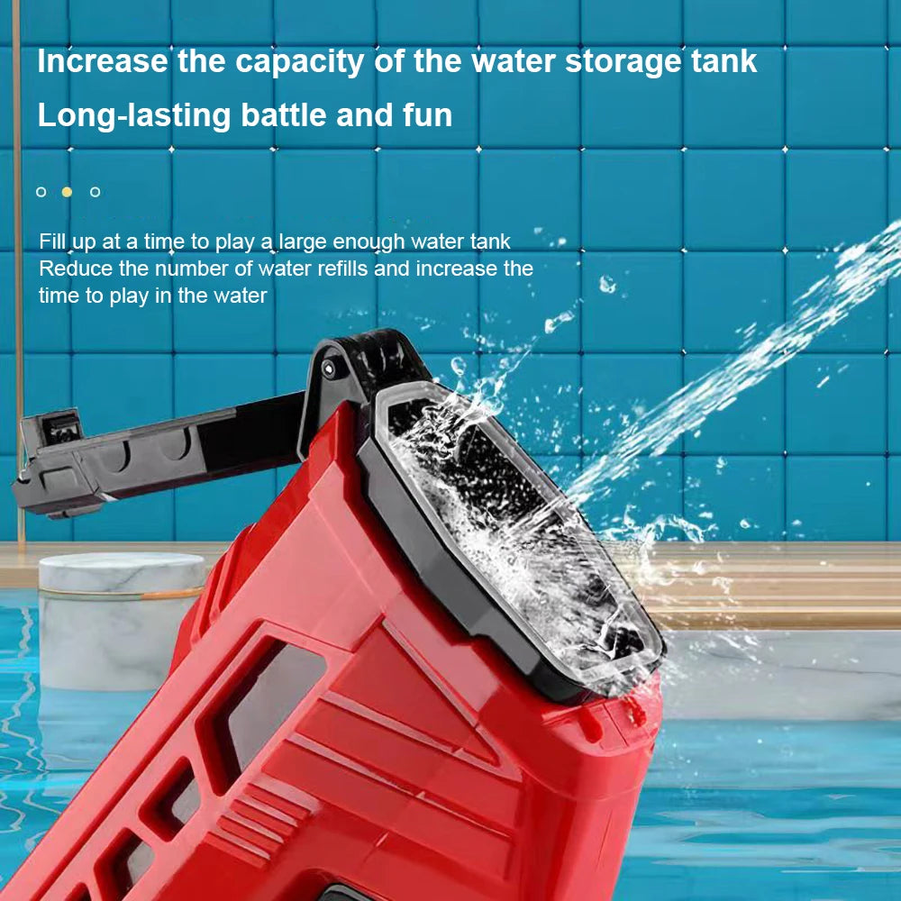 Electric High-Pressure Water Gun – Large Capacity Outdoor Toy for Kids | Summer Beach & Pool Fun