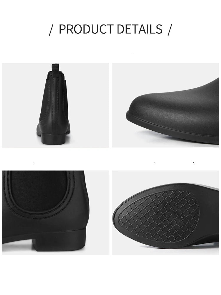 Women’s Chelsea Rain Boots – Waterproof, Anti-Slip, Comfortable Garden Shoes with Fashion Rubber Sole (2025 Style)