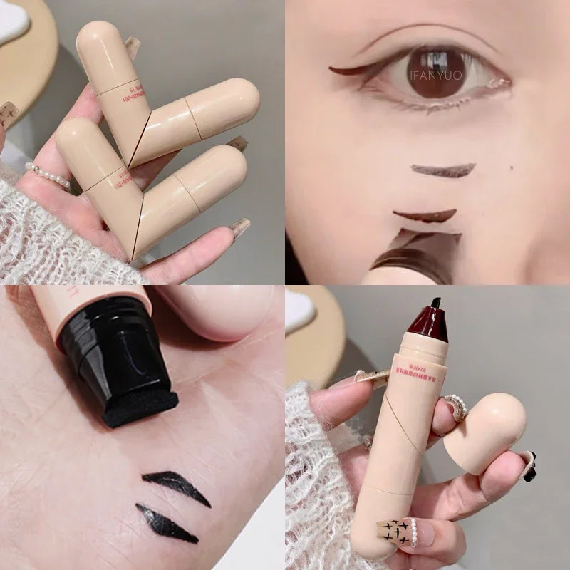Dual-Ended Liquid Eyeliner Stamp Pen
