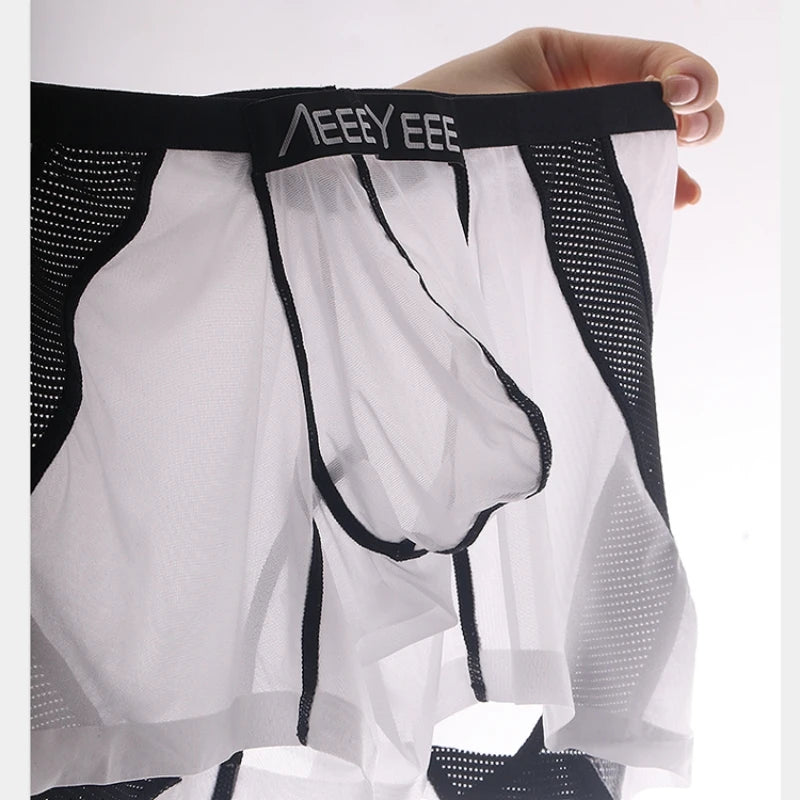 Men’s Ice Silk Boxer Shorts – Slim Fit, Comfortable Underwear, 1 or 2 Pieces