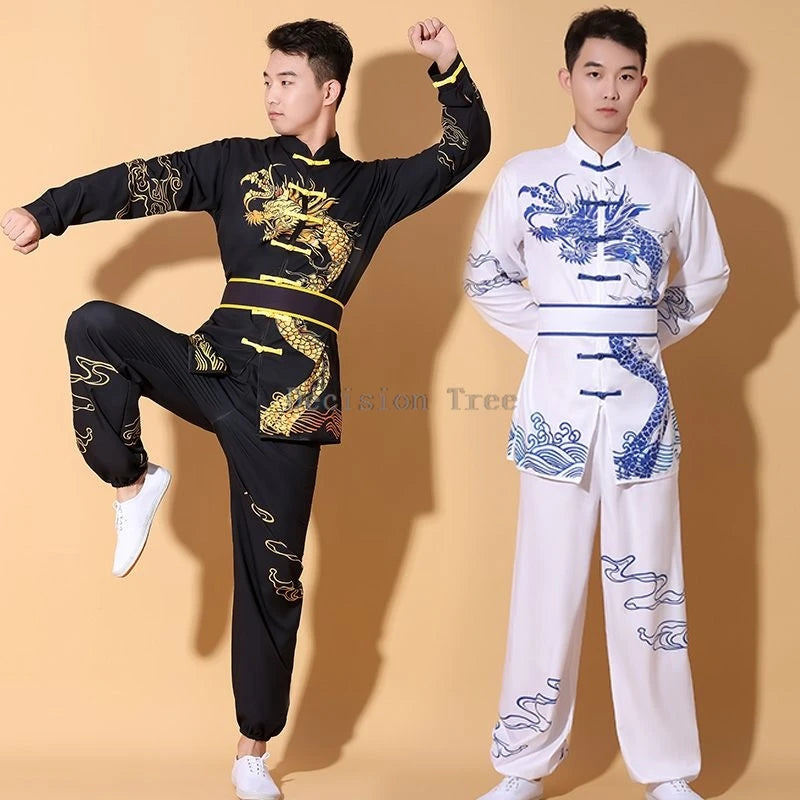 2025 festival performance martial arts clothes dragon and lion dance drum training costume new classic kungfu exercise tracksuit