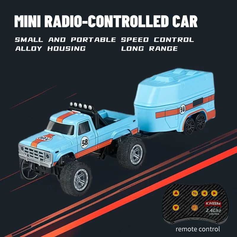 1/64 Scale Mini Alloy Remote Control Car – Portable RC Toy with Up to 60 Minutes Runtime – Fun Electronic Gift for Children