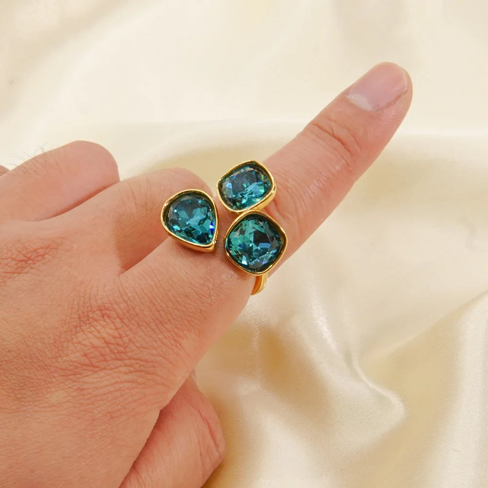 14K Gold-Plated Adjustable Ring