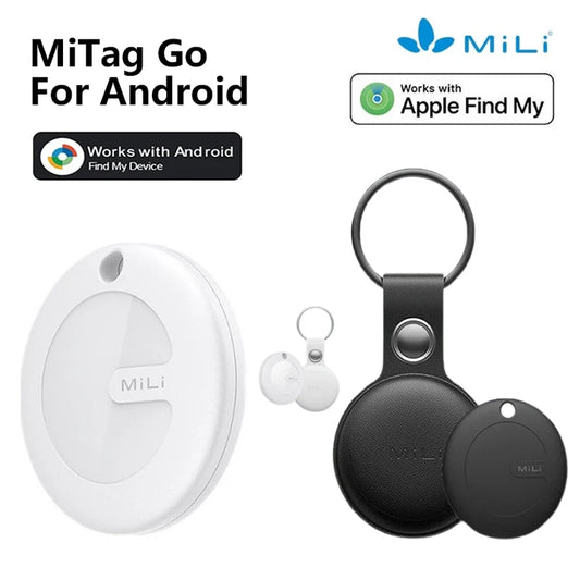 MiLi Pet Smart Tracker iTag Bluetooth Locator, Anti-Lost Device for Mobile, Keys, Elderly, and Kids. Works with Android and Find My Device, AirTag.