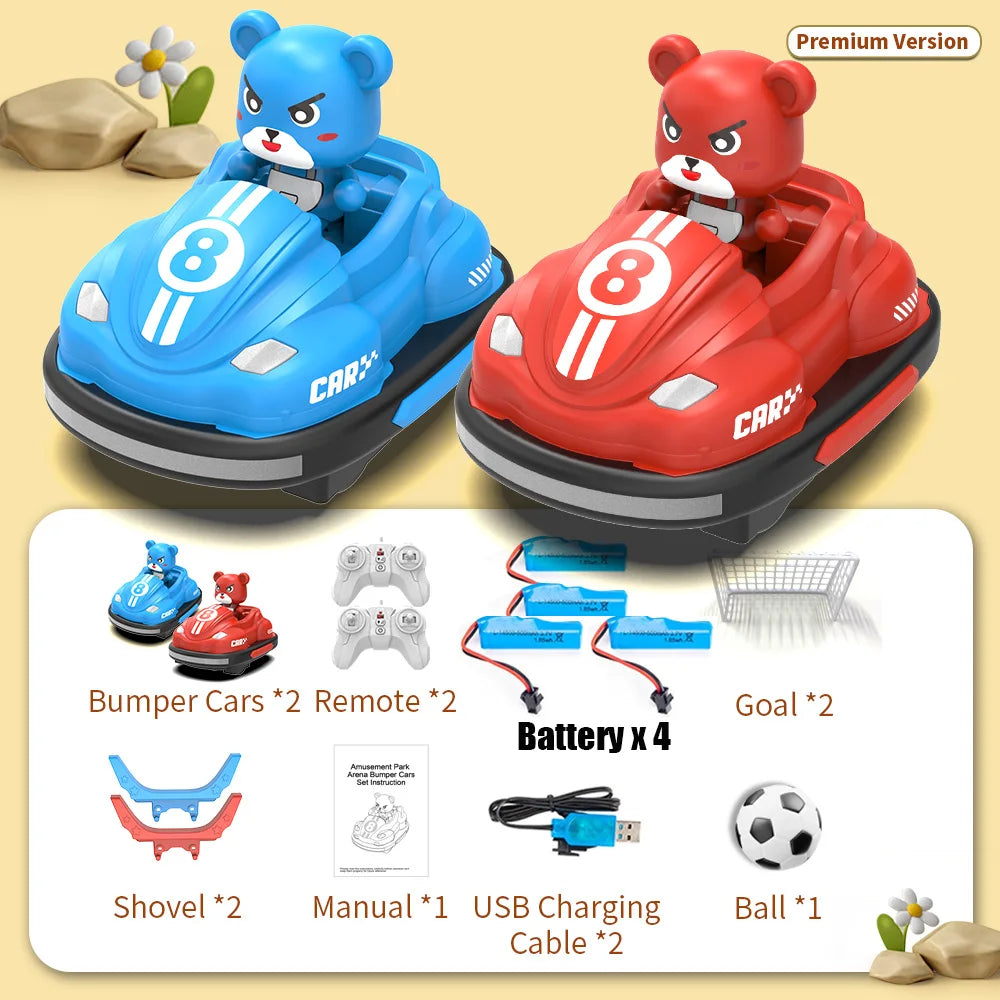 Bumper Battle RC Car with LED – 2.4G Remote Control Racing Car with Music