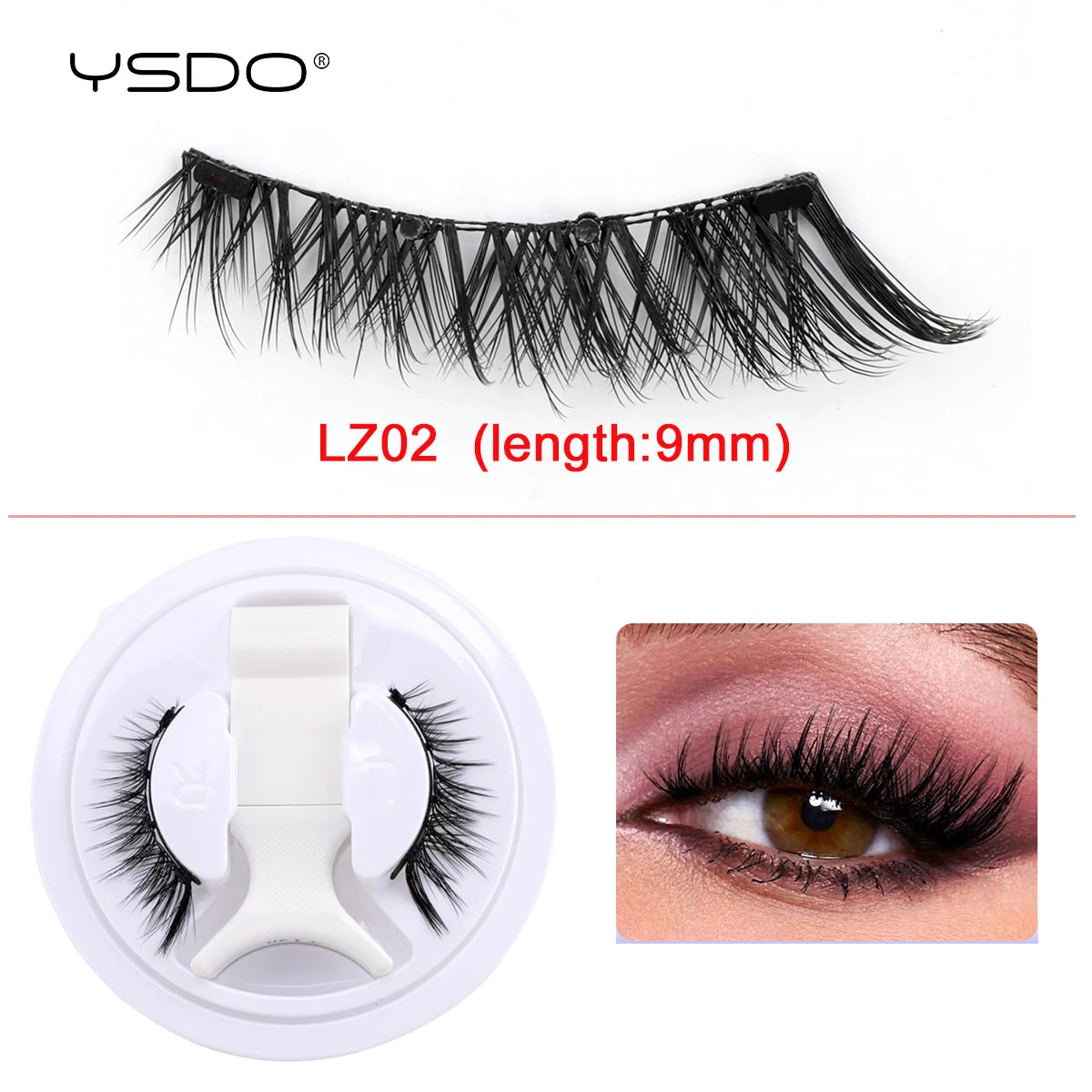 Magnetic Eyelashes Kit – Reusable 3D Mink Lashes | No Glue Needed | Long-Lasting Winged False Lashes with Applicator