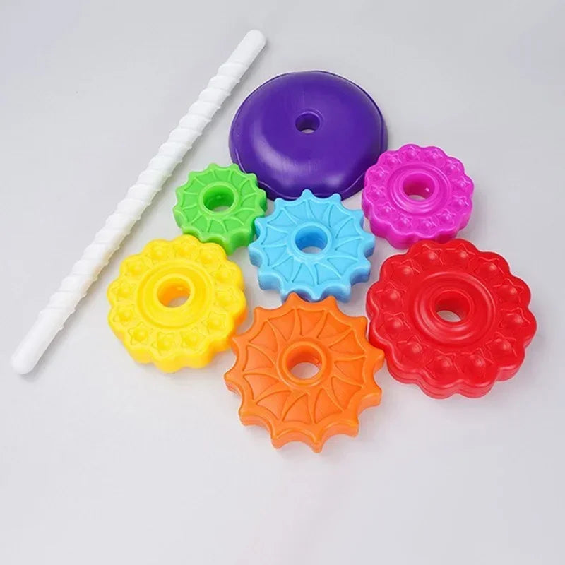 Rainbow Spinning Stacking Tower