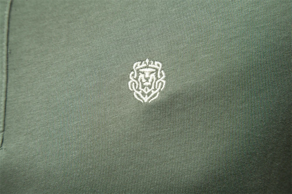 Men’s 100% Cotton Embroidered Polo Shirt – Solid Color Short Sleeve Summer Casual Social Polo