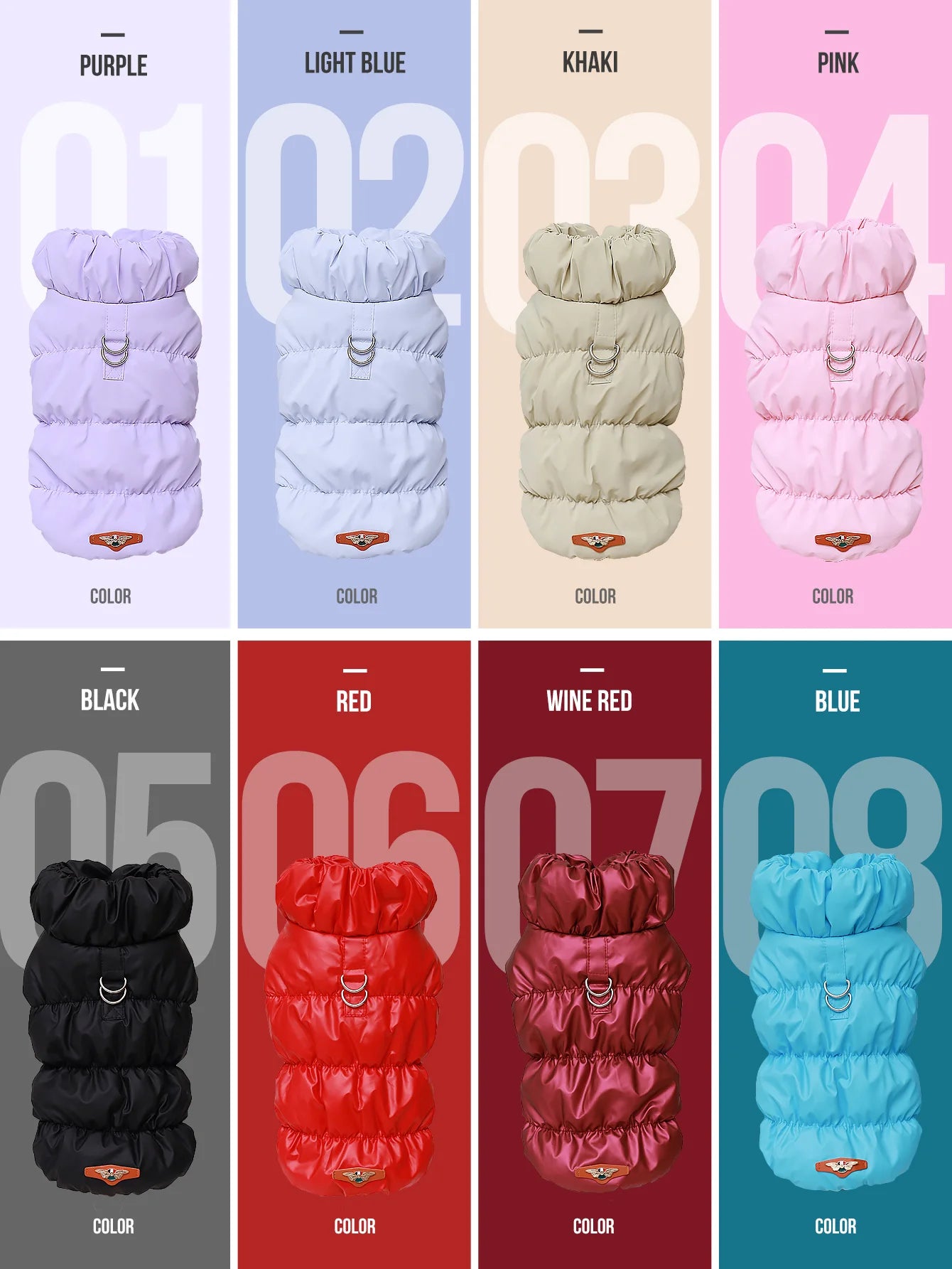 Warm Pet Dog Jacket – 3-Layer Thick Coat for Small to Medium Dogs, Autumn/Winter Outerwear