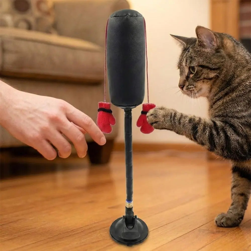 Interactive Cat Boxing Toy with Suction Cup