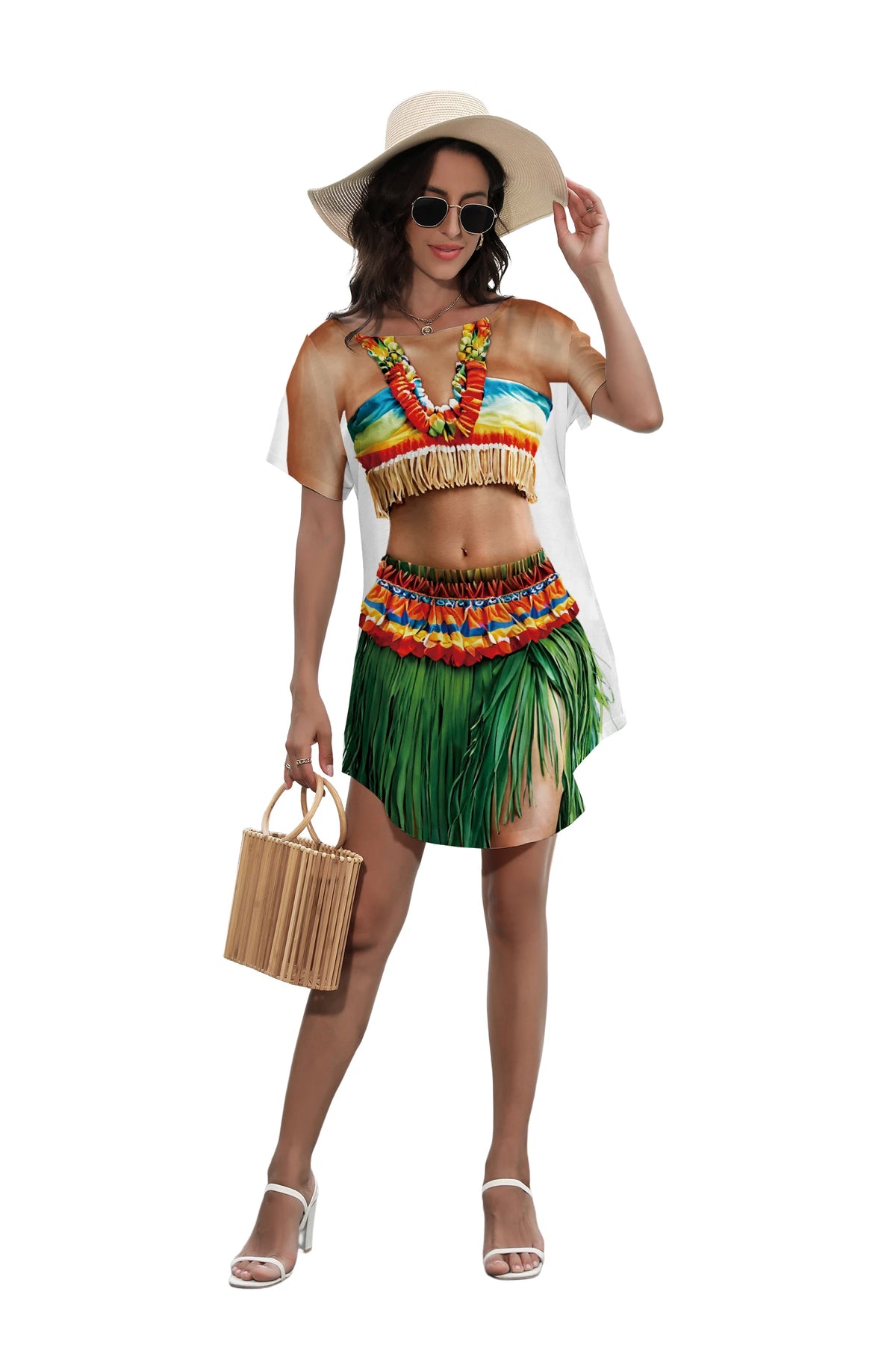Tropical Hawaiian Cover-Up Dress for Women