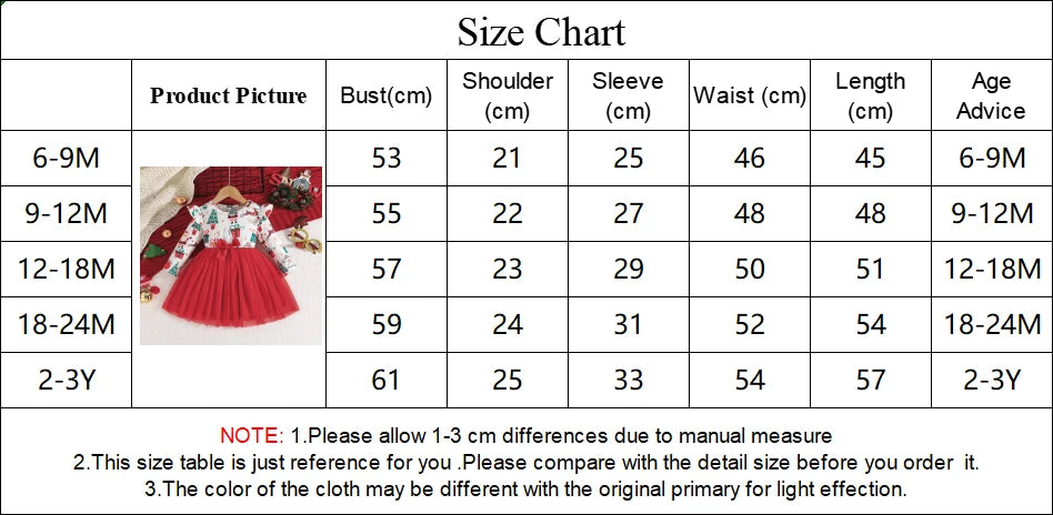 Baby Girl New Year Dress – Green Christmas Tree Print Outfit, “My First New Year” Costume for Newborns & Toddlers