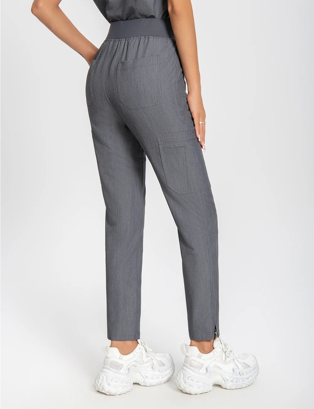 Women’s Antibacterial Scrubs Set – Soft V-Neck Top & Wrinkle-Resistant Pants