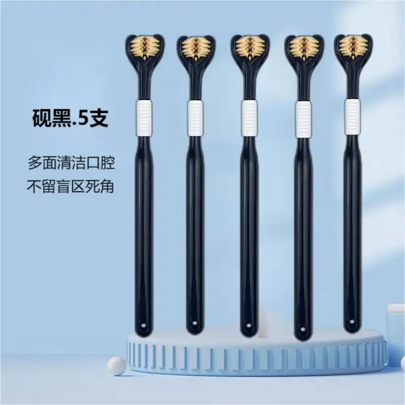 Three-Sided Toothbrush with Soft Ultra-Fine Bristles – Complete Oral Care & Gentle Teeth Cleaning