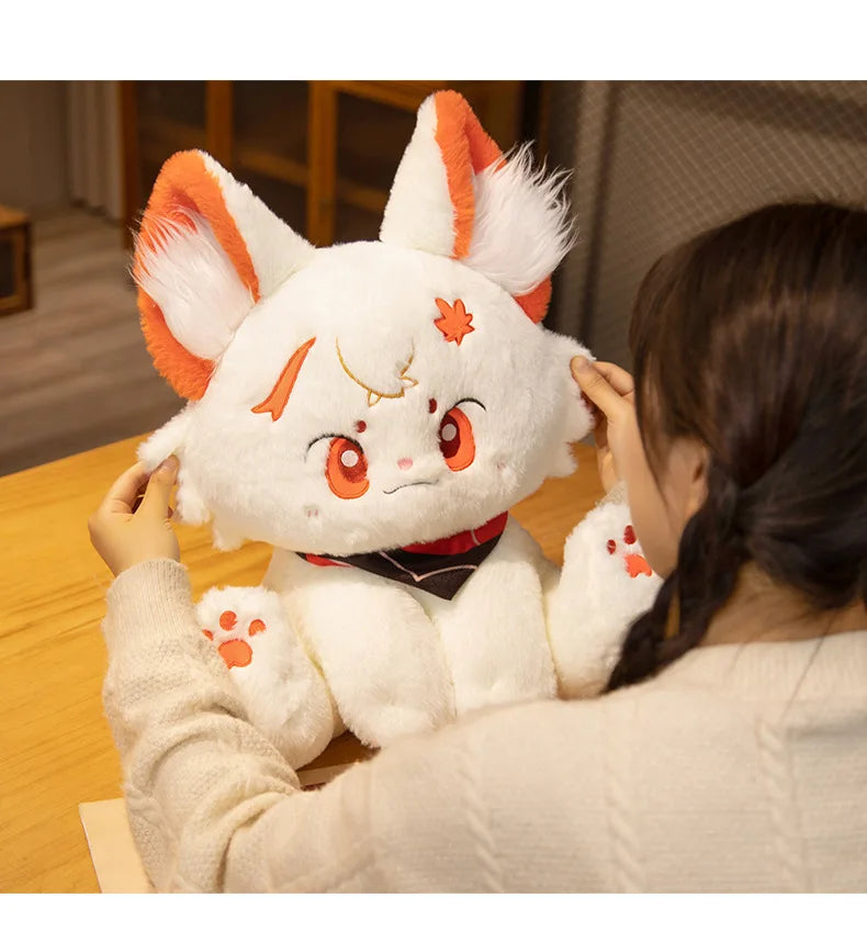 Adorable 42CM Genshin-Inspired Cat Plush – Kazuha, Scaramouche & Xiao | Soft Anime Pillow Toy for Fans & Gift Giving