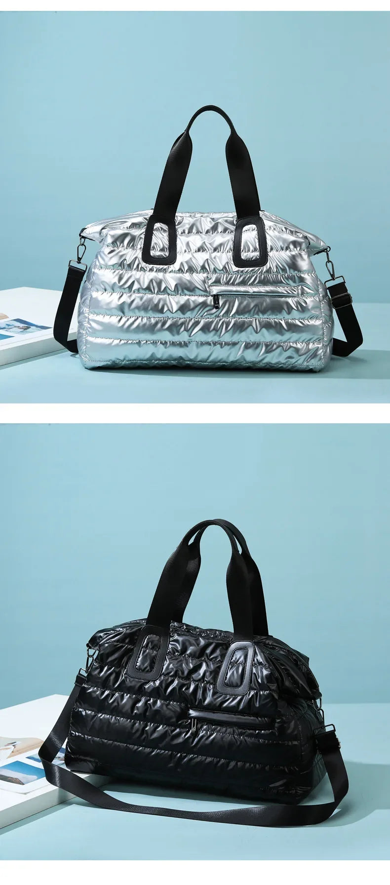 Women’s Travel & Gym Bag – Waterproof Fitness Handbag with Dry/Wet Separation, Perfect for Swimming, Yoga & Sports, Easy Single-Shoulder Carry