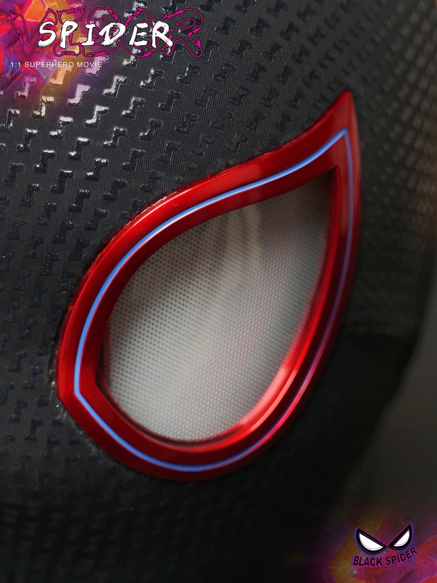 Marvel Miles Morales Spider-Man Moving Eyes Electronic Mask – 1:1 Cosplay Headgear with Remote Control