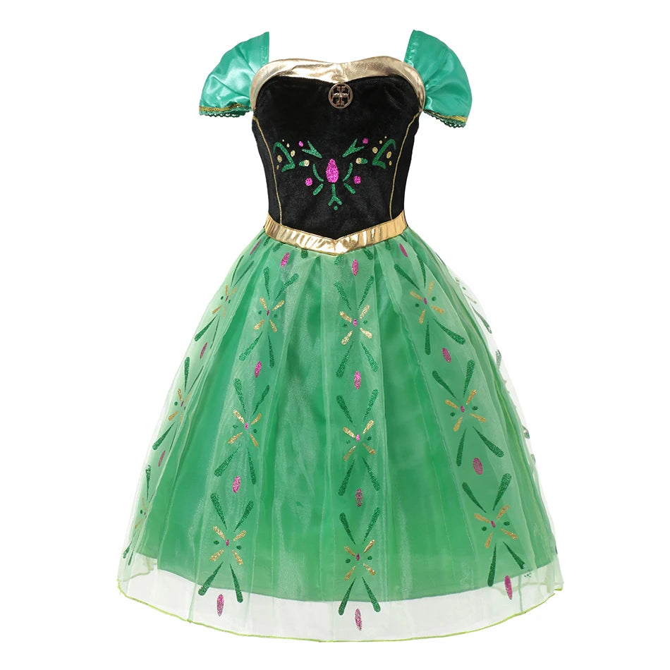 Kids Princess Costume Dress – Full Print Cosplay Outfit for Birthday, Carnival & Party