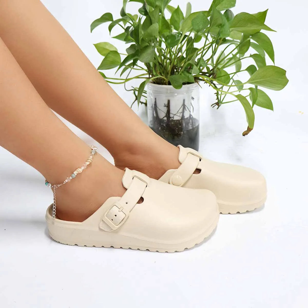 Women Clogs Eva Beach Sandals  Waterproof Slippers Casual Couple Mules Shoes