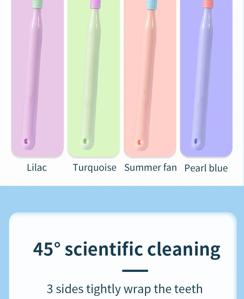 Three-Sided Toothbrush with Soft Ultra-Fine Bristles – Complete Oral Care & Gentle Teeth Cleaning