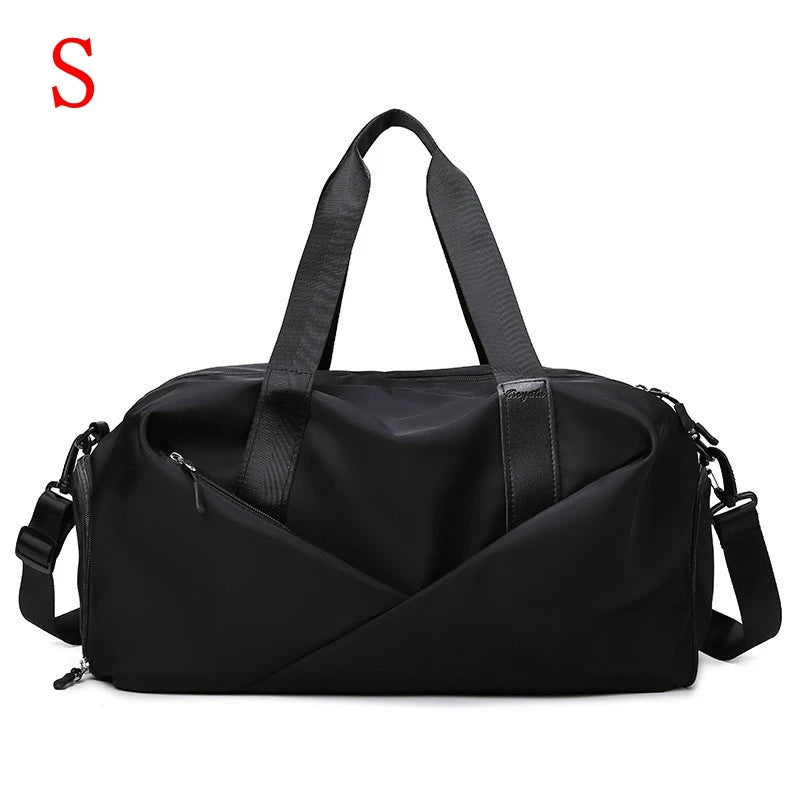 Women’s Gym Bag with Dry Wet Pocket – Sports Travel Duffel, Yoga Fitness Shoulder Tote, Swimming Weekend Bag with Shoe Compartment