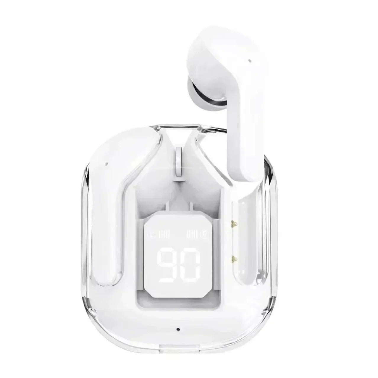 T2 Bluetooth 5.0 Wireless Earbuds, HiFi Stereo Sound, Transparent Case, LED Power Display Headphones
