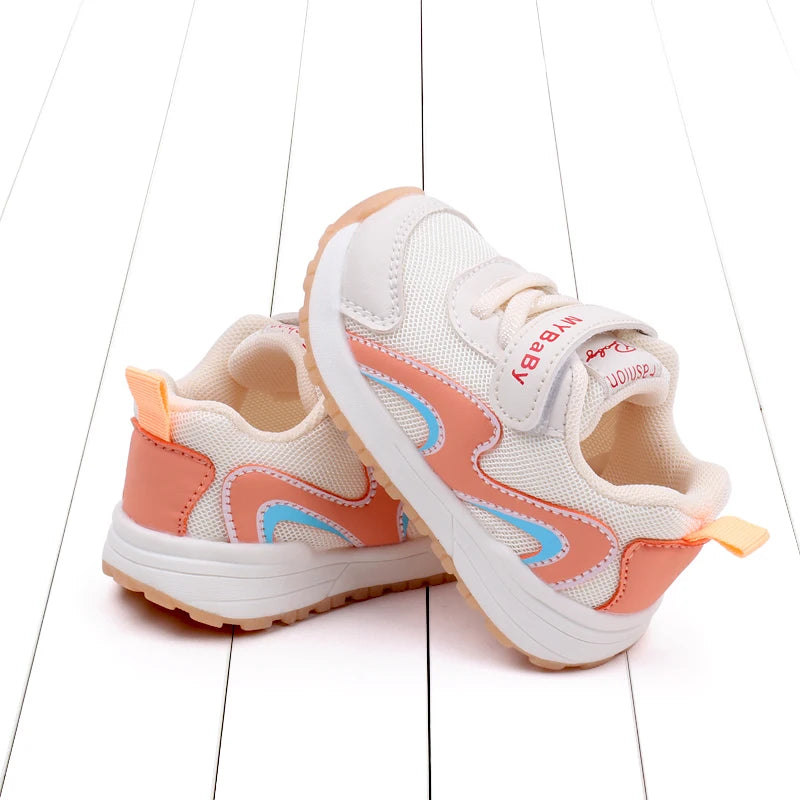 Breathable Soft-Step Toddler Sneakers – Lightweight Anti-Slip Shoes for Boys & Girls (1–3 Years, Spring/Autumn Wear)