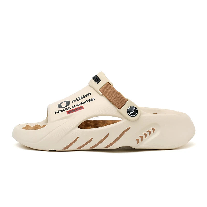 Men's EVA Platform Slides — Soft-Sole Sandals for Indoor & Outdoor Wear