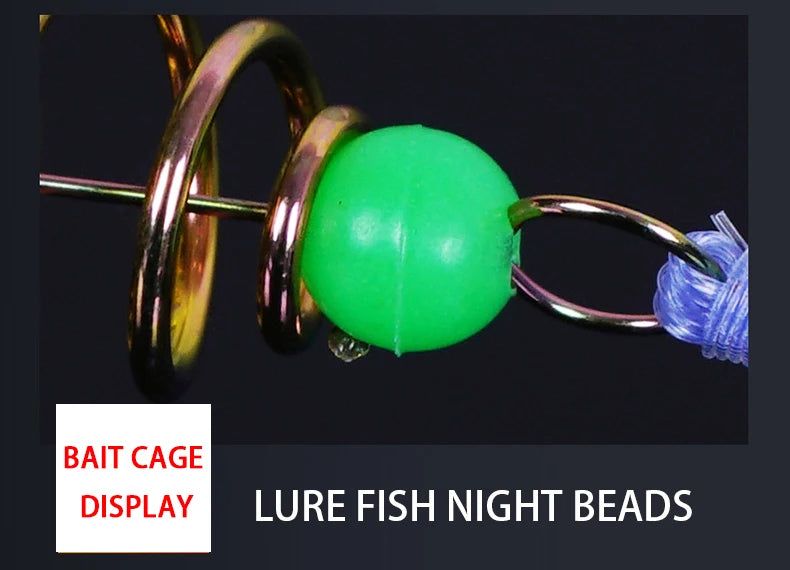 Fishing Net Trap with Luminous Beads – Multi-Size Mesh Gill Net for Sea & Freshwater Fishing