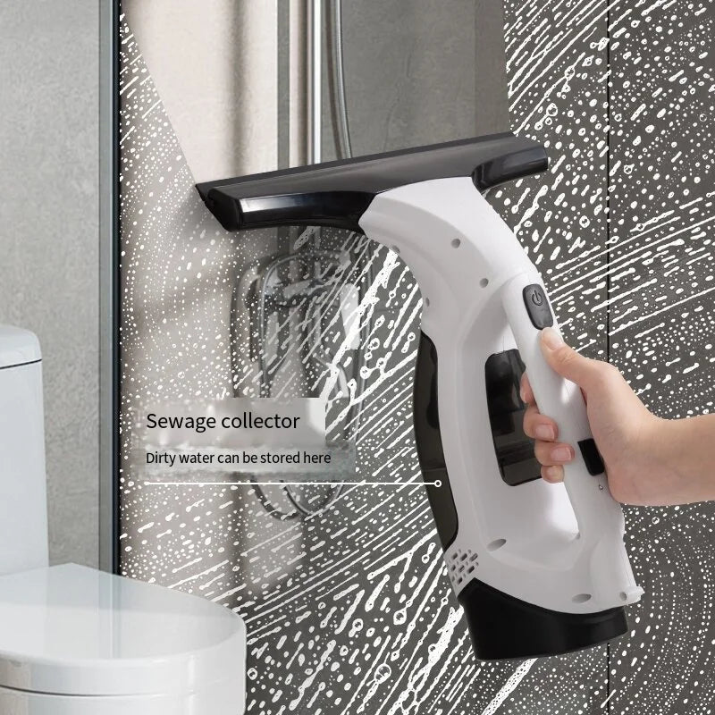 Multifunctional Cordless Electric Window Cleaner | Rechargeable Automatic Glass Cleaning Machine for Windows, Mirrors & Shower Glass