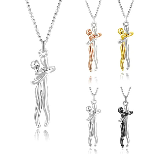 Fashion Hug Necklace – Choker Pendant Chain for Couples, Men, Women, and Lovers – Gift for Him or Her