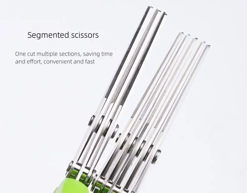 Premium Stainless Steel Kitchen Shears with Multi-Layer Blades for Fast Food Preparation