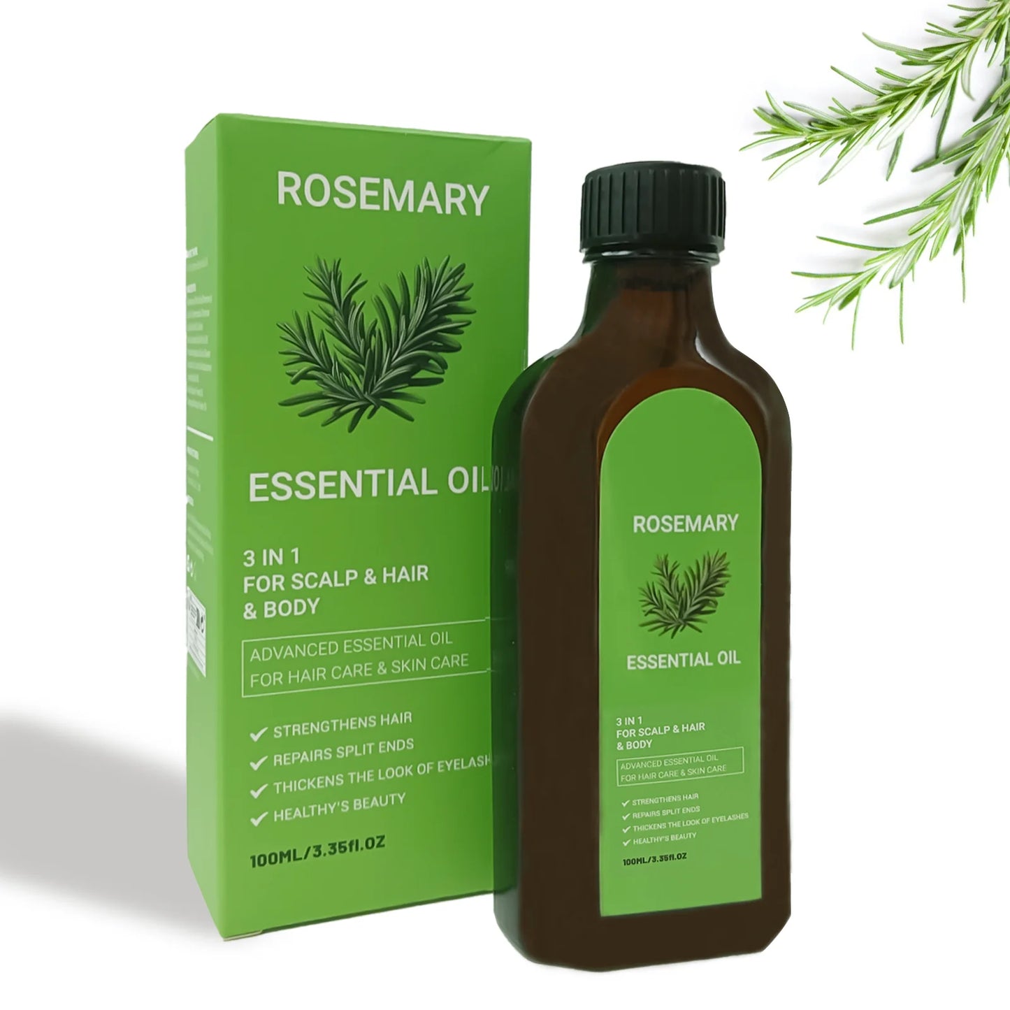 Rosemary Hair Care Oil – Nourishing & Moisturizing Formula for Dry and Damaged Hair
