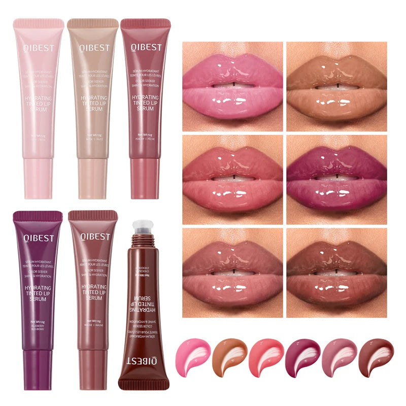 QIBEST Moisturizing Lip Gloss – Waterproof, Long-Lasting, and Easy to Apply