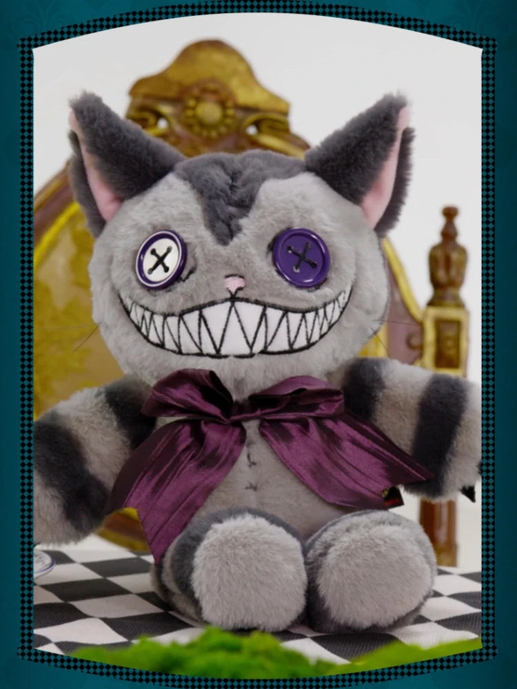 Official Cheshire Cat Plush Doll Funny Kawaii Cartoon Cat Pendant Collectible Stuffed Animal Birthday Gift