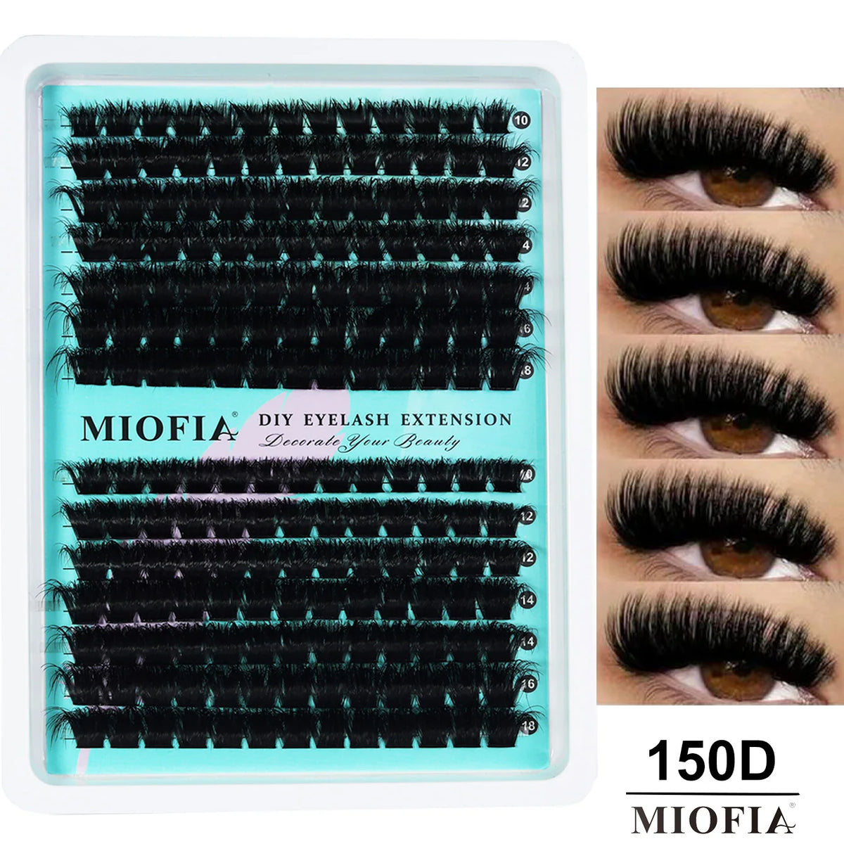 Mixed-Length Cluster False Eyelashes