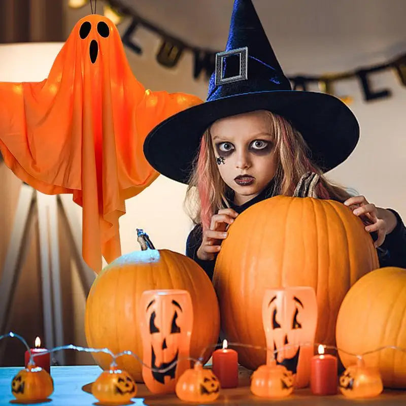Halloween LED Light-Up Hanging Ghost Party Decoration