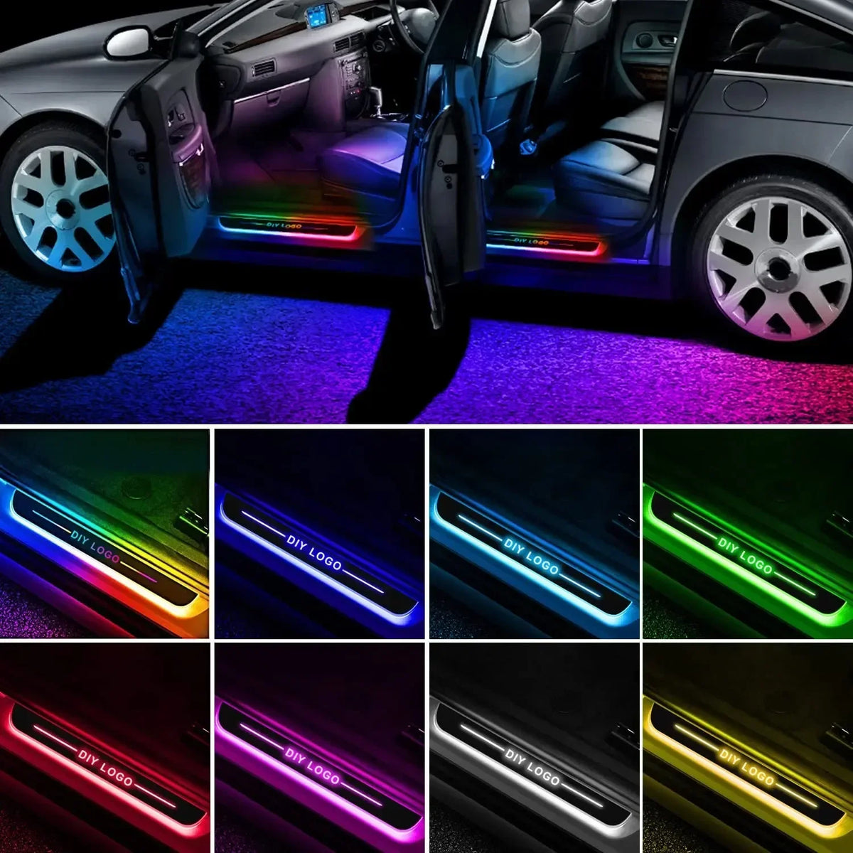 Custom USB Car Door Sill Light