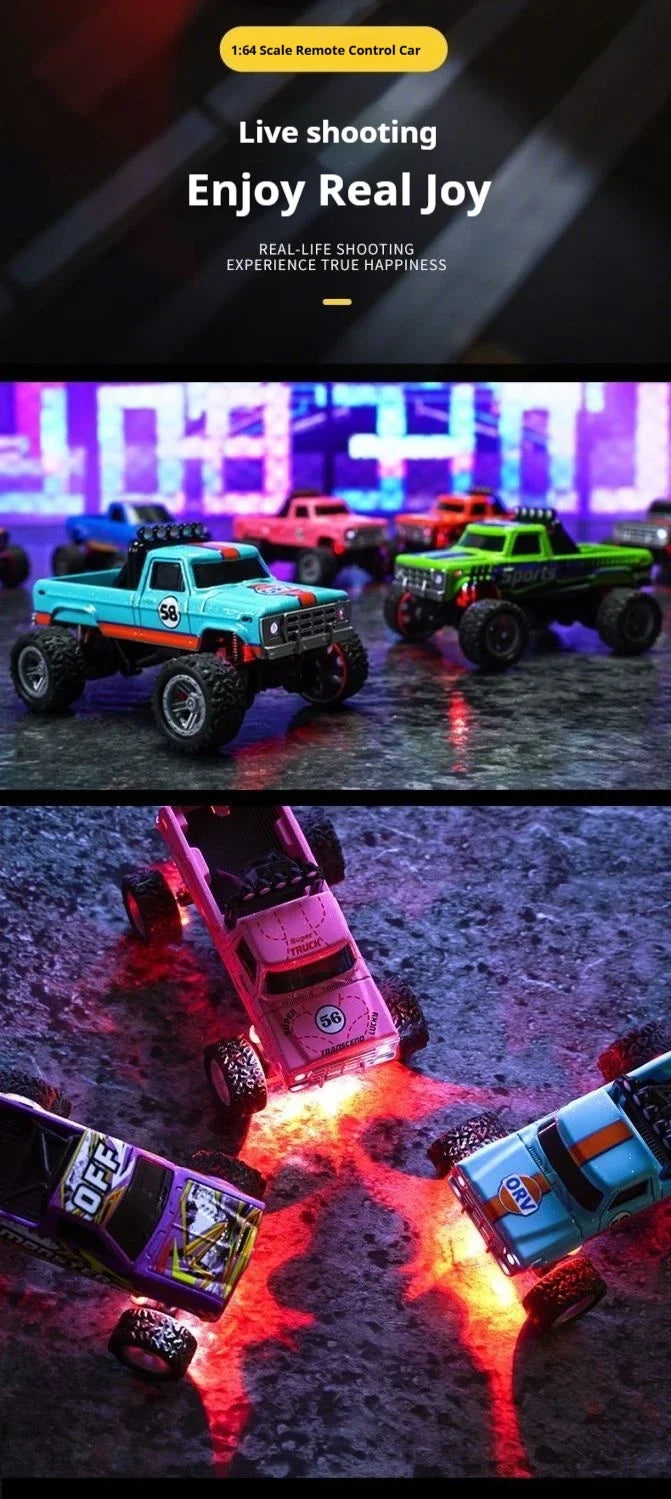 1/64 Scale Mini Alloy Remote Control Car – Portable RC Toy with Up to 60 Minutes Runtime – Fun Electronic Gift for Children
