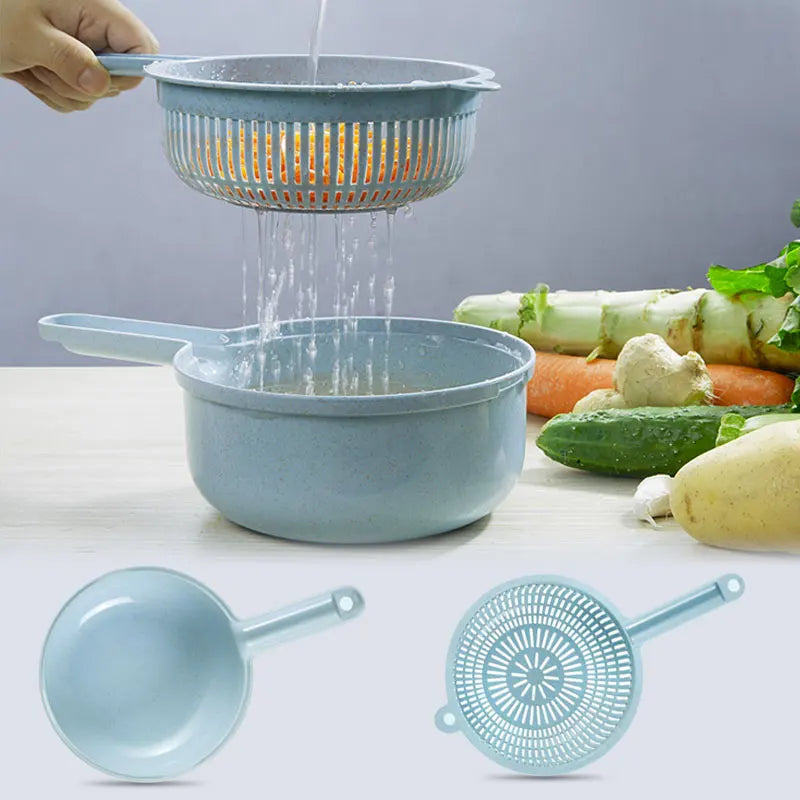 Vegetable Slicer and Grater with Collection Container