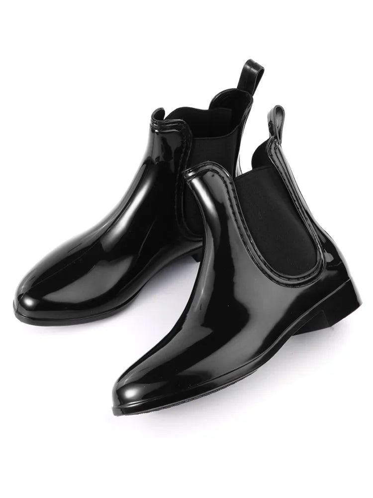 Women’s Chelsea Rain Boots – Waterproof, Anti-Slip, Comfortable Garden Shoes with Fashion Rubber Sole (2025 Style)