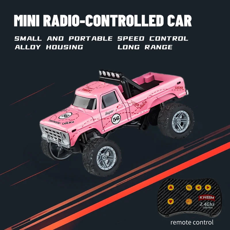 1/64 Scale Mini Alloy Remote Control Car – Portable RC Toy with Up to 60 Minutes Runtime – Fun Electronic Gift for Children